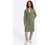 Strickjacke HEINE, Damen, Gr. 38, grün (khaki), 50% Viskose, 28% Polyester, 22% Polyamid, unifarben, Strickjacken Strickjacke (78359725-38) khaki