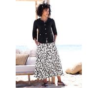 Strickjacke HEINE, Damen, Gr. 42, schwarz, 100% Baumwolle, unifarben, Strickjacken Strickjacke (46343010-42) schwarz