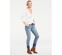 Strickjacke HEINE, Damen, Gr. 42, weiß, 100% Baumwolle, unifarben, Strickjacken Strickjacke (12520334-42) weiß