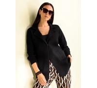 Strickjacke HEINE, Damen, Gr. 46, schwarz, 50% Viskose, 28% Polyester, 22% Polyamid, unifarben, Strickjacken Strickjacke (35060125-46) schwarz