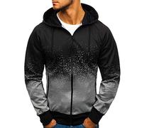 Strickjacke Herren,Herren Hoodie Mit Schalkragen Herren Slim Fit Cardigan Mit Reißverschluss Zipper Kapuzenpullover Kapuzenjacke Sweatshirt Casual Leichter Kapuzenjacke Lässige Winter Jacket Coat