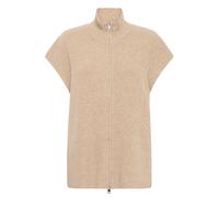 Strickjacke ICHI "Ärmellose IHDUCIE", Damen, Gr. L, beige (oatmeal melange), Obermaterial: 55% Polyester PES. 30% Polyacryl PAN. 13% Nylon NY. 2% Elasthan EL., Strickjacken Strickjacke (73702420-L) oa
