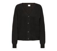Strickjacke ICHI "Langarm IHKAMARA", Damen, Gr. L, schwarz, Obermaterial: 52% Polyacryl PAN. 30% Polyester PES. 15% Alpaka WP. 3% Elasthan EL., Strickjacken Strickjacke (35818747-L) schwarz