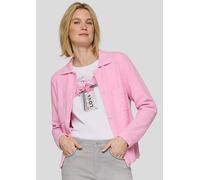 Strickjacke im Hemdblusen-Stil rosa 50