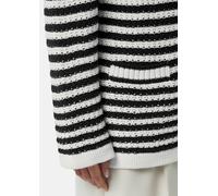 Strickjacke im Relaxed Fit mit Taschen blau|weiß 46