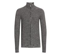 Strickjacke INDICODE "Strickjacke IDJadan", Herren, Gr. XXXL, schwarz (charcoal), Web, Obermaterial: 90% Baumwolle CO. 10% Polyamid PA., meliert, Basic, normal, Strickjacken Strickjacke (84448846-XXXL