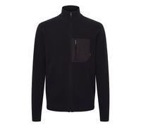 Strickjacke INDICODE "Strickjacke IDMedan", Herren, Gr. M, schwarz, Obermaterial: 75% Baumwolle CO. 25% Polyamid PA., unifarben, hüftlang, Strickjacken Strickjacke (23736159-M) schwarz