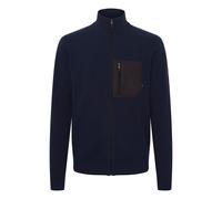 Strickjacke INDICODE "Strickjacke IDMedan", Herren, Gr. XXL, blau (navy), Obermaterial: 75% Baumwolle CO. 25% Polyamid PA., Strickjacken Strickjacke (63766615-XXL) navy