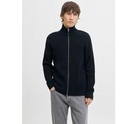 Strickjacke JACK & JONES "JJEPERFECT KNIT ZIP CARDIGAN SN", Herren, Gr. M, blau (sky captain), Strick, Obermaterial: 50% Baumwolle, 50% Polyester, unifarben, slim fit hüftbedeckend, hoch geschlossener