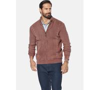 Jan Vanderstorm Comfort Fit Strickjacke rot, Gemustert