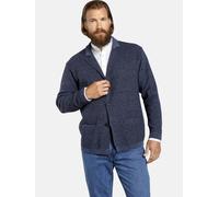 Jan Vanderstorm Comfort Fit Strickjacke blau, Melange