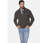 Jan Vanderstorm Comfort Fit Strickjacke dunkelbraun, Einfarbig