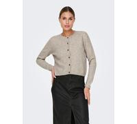 Jacqueline de Yong Feinstrickjacke JDYChloe Life leicht mit Knopfleiste Turtledove Melange XL