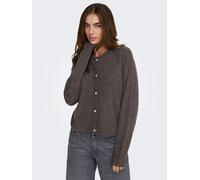 Strickjacke JDY "JDYLUMI LIFE L/S BUTTON CARDIGA KNT NOOS", Damen, Gr. XL, bracken detail:melange, Strick, Obermaterial: 52% Polyester, 41% Polyacryl, 4% Wolle, 3% Elasthan, meliert, regular fit norma