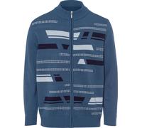 Strickjacke jeansblau-gemustert 60 Polyacryl