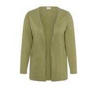 Strickjacke KAFFE CURVE "Damen Strickjacke KCfarsia", Damen, Gr. L, grün (aloe), Obermaterial: 80% Viskose CV. 20% Nylon NY., Strickjacken Strickjacke (78608418-L) aloe
