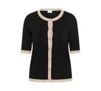 Strickjacke KAFFE CURVE "Damen Strickjacke KClizzy", Damen, Gr. M, schwarz (schwarz deep), Obermaterial: 80% Viskose LENZING LenzingCV. 20% Nylon NY., Strickjacken Strickjacke (41912731-M) schwarz dee