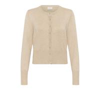 Strickjacke KAFFE "Damen Strickjacke KAlizza", Damen, Gr. XXL, beige (feather gray melange), Obermaterial: 80% Viskose LENZING LenzingCV. 20% Nylon NY., Strickjacken Strickjacke (90237415-XXL) feather
