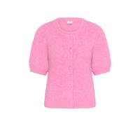 Strickjacke KAFFE "Strickjacke KAemelie", Damen, Gr. M, pink (pink power melange), Obermaterial: 64% Polyester PES. 18% Polyacryl PAN. 10% Wolle mw. 5% Alpaka WP. 3% Elasthan EL., Strickjacken Strickj