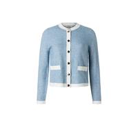 Strickjacke MAERZ MUENCHEN "Maerz Muenchen 276601 Strickjacke Damen Bekleidung", Damen, Gr. 42, blau, 75% Baumwolle, 25% Polyamid, Strickjacken Strickjacke (26114940-42) blau