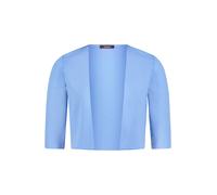 Vera Mont Damen Strickjacke Kurz 1/1 3/4-Arm Hellblau Größe XL