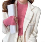 Strickjacke Langarm Damen Rollkragen für Büro Alltag(Red L) | Langarm, Rollkragen, warmes Viskose-Material, weich, für kalte Tage, einfache Pflege