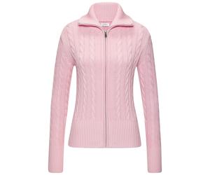Strickjacke LASCANA, Herren, Gr. 32/34, rosé, Strick, Obermaterial: 50% Baumwolle, 50% Polyacryl, unifarben, figurumspielend hüftlang, Strickjacken Strickjacke (98422934-32) rosé