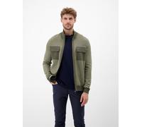 Strickjacke LERROS "LERROS Sportive Strickjacke für Herren", Herren, Gr. XL, nordic olive, 100% Baumwolle, Strickjacken Strickjacke (76943012-XL) nordic olive