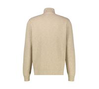 Strickjacke LERROS "Sportive Strickjacke aus hochwertiger Baumwolle", Herren, Gr. M, beige (gravel beige melange), 100% Baumwolle, Strickjacken Strickjacke (74485935-M) gravel beige melange