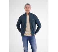 Strickjacke LERROS "Sportive Strickjacke aus hochwertiger Baumwolle", Herren, Gr. S, blau (classic navy), 100% Baumwolle, Strickjacken Strickjacke (59968354-S) classic navy
