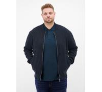 LERROS Strickjacke aus Baumwolle mit flachem Kragen, große Größen - Classic Navy 6XL