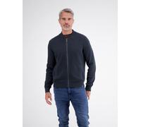 Strickjacke LERROS "Strickjacke aus Baumwollstrick mit dezent flachem Kragen", Herren, Gr. 3XL, classic navy, 100% Baumwolle, Strickjacken Strickjacke (87722715-XXXL) classic navy