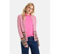 Strickjacke LIEBLINGSSTÜCK "AmraL", Damen, Gr. 44, rosa (rosebloom), Strick, Obermaterial: 44% Alpaka, 31% Polyamid, 15% Wolle, 10% Viskose, mehrfarbig, hüftbedeckend, Rundhals, Rippstrickbündchen, St
