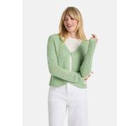 Strickjacke LIEBLINGSSTÜCK "SyriL", Damen, Gr. 38, 518, garden grün, Obermaterial: 32% Baumwolle, 32% Modal, 36% Polyamid, loose fit, Strickjacken Strickjacke, Obermaterial: 32% Baumwolle, 32% Modal, 