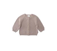 Strickjacke LILIPUT, Mädchen, Gr. 62, braun, 100% Baumwolle, unifarben, normal, Rundhals, Strickjacken Strickjacke, mit niedlicher Holzknopfleiste (50622768-62) braun