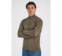 Cardigan LINDBERGH "Lindbergh Cardigan", Herren, Gr. M, grün (army), Oberstoff: 100% Baumwolle, Strickjacken (42886761-M) army