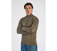 Lindbergh Cardigan Relaxed Fit Einfarbig Army