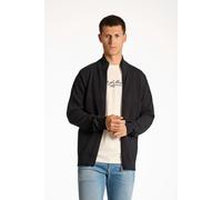 Strickjacke LINDBERGH, Herren, Gr. M, schwarz, Strick, Obermaterial: 100% Baumwolle, unifarben, regular fit hüftbedeckend, Rundhals, Rippbündchen, Strickjacken Strickjacke, mit Stehkragen und Reißvers