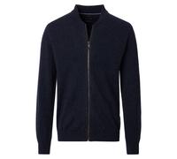 Strickjacke CASAMODA "CASAMODA Strickjacke uni", Herren, Gr. M, blau (dunkelblau), 80% Wolle (Lammwolle), 20% NY, Strickjacken (42252029-M) dunkelblau