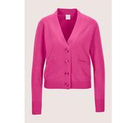 Strickjacke MADELEINE "Cardigan Elegante Kaschmirjacke mit V-Ausschnitt", Damen, Gr. 44, pink (magenta), Obermaterial: 100% Kaschmir WS., Strickjacken Strickjacke (49786266-44) magenta