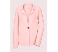 Strickjacke MADELEINE "Strickblazer Strickjacke aus Merinowolle und Kaschmir", Damen, Gr. 48, rosa (puderrosé), Obermaterial: 90% Schurwolle WV. 10% Kaschmir WS., Strickjacken Strickjacke (32871420-48
