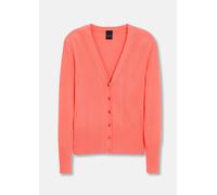 Strickjacke MADELEINE "Strickjacke Eleganter Viskose-Cardigan mit Knopfleiste", Damen, Gr. 40/42, rosa (wildrose), Obermaterial: 70% Viskose CV. 30% Polyamid PA., Modern, V-Ausschnitt, Strickjacken St
