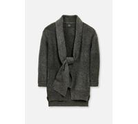 Strickjacke MADELEINE "Strickjacke Lange Strickjacke mit Glanz", Damen, Gr. 40, grau (grau, melange), Obermaterial: 50% Polyacryl PAN. 40% Polyester PES. 10% Wolle WO., Strickjacken Strickjacke (81101