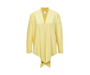 Strickjacke MADELEINE "Strickjacke Strickjacke aus recyceltem Material", Damen, Gr. 38, gelb (zitronenfalter), Obermaterial: 100% Polyester PES., Modern, Strickjacken Strickjacke (76055865-38) zitrone