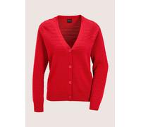 Strickjacke MADELEINE "Strickjacke Strickjacke", Damen, Gr. 44, rot, Obermaterial: 100% Baumwolle CO., Strickjacken Strickjacke (84185022-44) rot