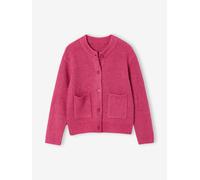 Strickjacke Mädchen flauschiger Strick pfingstrose Gr. 134 von vertbaudet