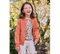 Strickjacke Mädchen flauschiger Strick pfingstrose Gr. 98/104 von vertbaudet