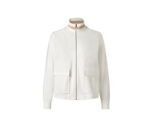 Strickjacke MAERZ MUENCHEN "Maerz Muenchen 125001 Strickjacke Damen Bekleidung", Damen, Gr. 36, weiß, 62% Viskose, 33% Polyamid, 5% Spandex, Strickjacken Strickjacke (67836550-36) weiß