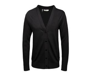 Strickjacke MAERZ MUENCHEN "Maerz Muenchen 128800 Strickjacke Damen Bekleidung", Damen, Gr. 46, schwarz, 67% Lyocell, 33% Baumwolle, Strickjacken Strickjacke (94333957-46) schwarz