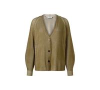 Strickjacke MAERZ MUENCHEN "Maerz Muenchen 215301 Strickjacke Damen Bekleidung", Damen, Gr. 44, gruen, 100% Baumwolle, Strickjacken Strickjacke (43463558-44) gruen
